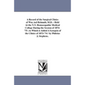 A Record of the Surgical Clinics of Wm. tod Helmuth, M.D.: Held At the N.Y. Homoeopathic Medical College During the Session of 1874-'75; to Which is A