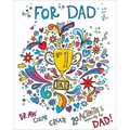 For Dad: Coloring Book: Color-Your-Own Art & Activity Book