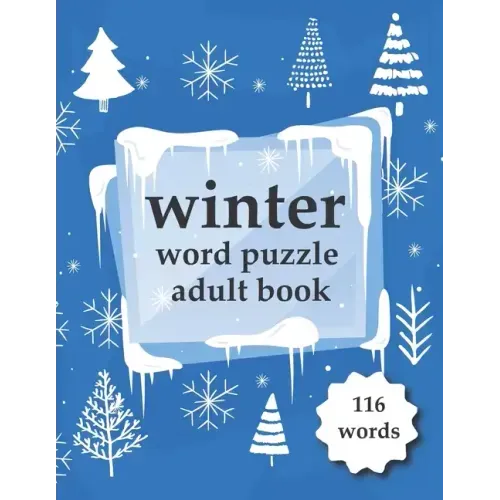 Winter word puzzle adult book.: Puzzle book for adults.