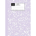 Marble Notebook A5: Lilac Purple Marble Wide Ruled Journal
