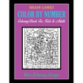 Brain Games Color By Number: Coloring Book For Kids & Adults Stress Relieving Designs
