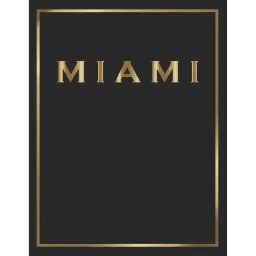 Miami: Gold and Black Decorative Book - Perfect for Coffee Tables, End Tables, Bookshelves, Interior Design & Home Staging Ad