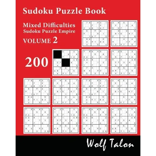 Sudoku Puzzle Book Mixed Difficulties - 200 Puzzles