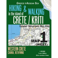 Hiking & Walking in the Island of Crete/Kriti Map 1 (West) Detailed Topographic Map Atlas 1: 50000 Western Crete Chania, Rethymno Greece Aegean Sea: T