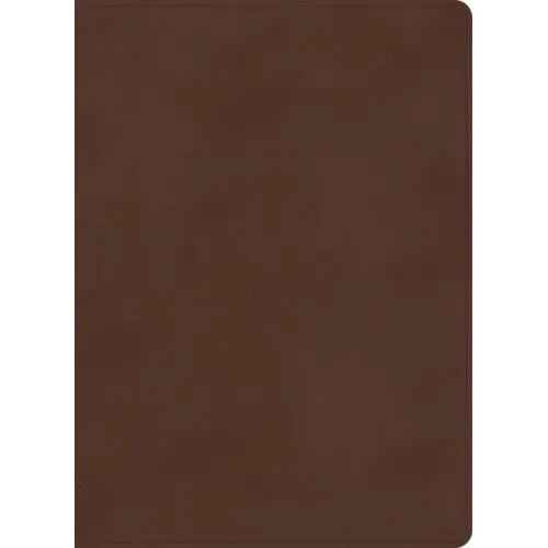 KJV Single-Column Wide-Margin Bible, Brown Leathertouch