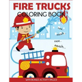 Fire Trucks Coloring Book: With Bonus Activity Pages