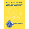 Book of Abstracts of the 62nd Annual Meeting of the European Association for Animal Production: Stavanger, Norway, 29 August - 2 September 2011