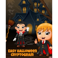 Easy Halloween Cryptogram: Cryptogram Puzzle Books For Kids With Answers - Crypto Grams For Families & Children - Perfect For Long Car Drives, Airplan