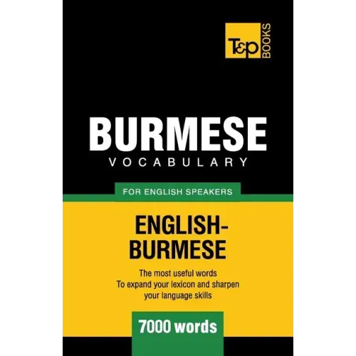 Burmese vocabulary for English speakers - 7000 words