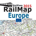 RailPass RailMap Europe 2015: Icon illustrated Railway Atlas of Europe ideal for Interrail and Eurail pass holders