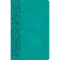 CSB Large Print Personal Size Reference Bible, Teal Leathertouch