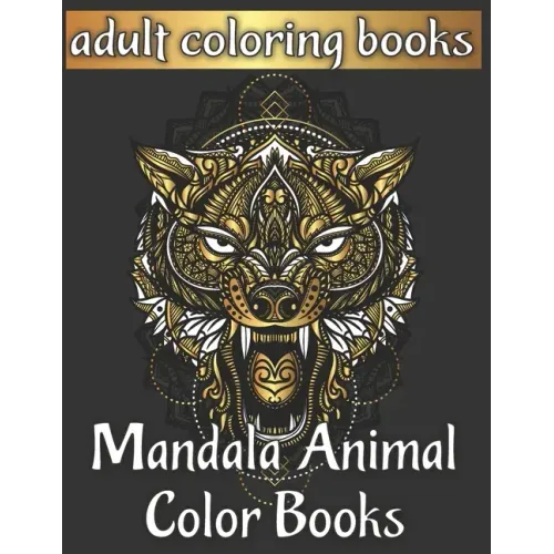 Adult coloring books mandala animal color books