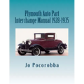 Plymouth Auto Part Interchange Manual 1928-1935