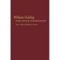 William Golding: Some Critical Considerations