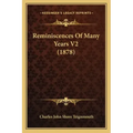 Reminiscences Of Many Years V2 (1878)