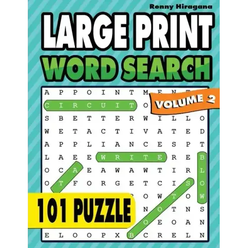 Large Print Word Search: 101 Puzzles ( Volume 2 )