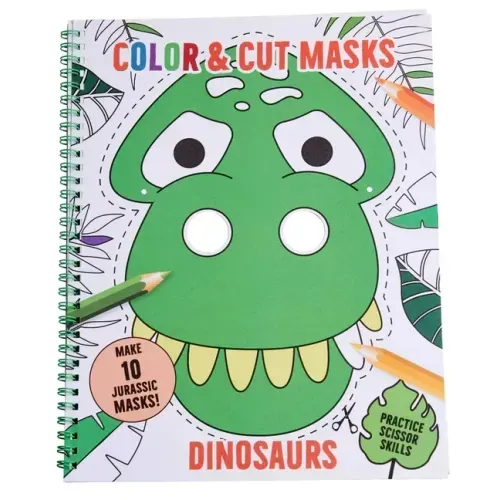 Color & Cut Masks: Dinosaurs