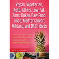 Vegan, Vegetarian, Keto, Atkins, Low-Fat, Zone, Dukan, Raw Food, Juice, Mediterranean, Military, and DASH diets: Knowing which diets are fast and good