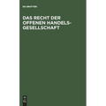 Das Recht der Offenen Handelsgesellschaft