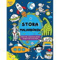 Stora målarboken för pojkar: Pirater, dinosaurier, robotar och mer