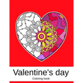 Valentine's day. Coloring book: 50 unique Heart Coloring book Mandala for Adults (volume 2) 8.5 x 11 inches
