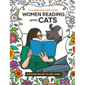 Women Reading with Cats Coloring & Activity Book: A Pawsitively Purr-Fect Pastime for Feline Cozy