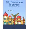 City Panoramas in Europe Coloring Book for Kids 1, 2 & 3