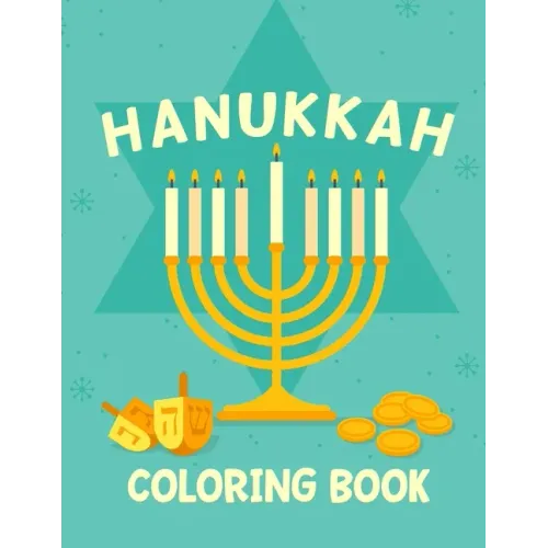 Hanukkah Coloring Book: Activity Book for Kids (8.5" x 11" ) One Sided Pages For Hebrew Pre School, Synagogue Kindergarten Jewish Gifts