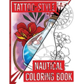 Tattoo-Style nautical coloring book