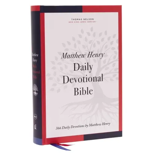 Nkjv, Matthew Henry Daily Devotional Bible, Hardcover, Red Letter, Comfort Print: 366 Daily Devotions by Matthew Henry