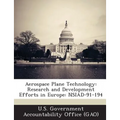 Aerospace Plane Technology: Research and Development Efforts in Europe: Nsiad-91-194