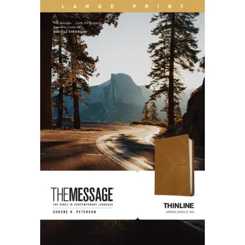 The Message Thinline, Large Print (Leather-Look, Arrow Saddle Tan)
