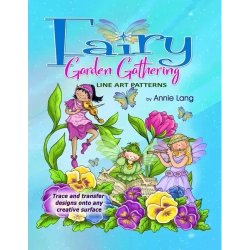 Fairy Garden Gathering: Line Art Patterns