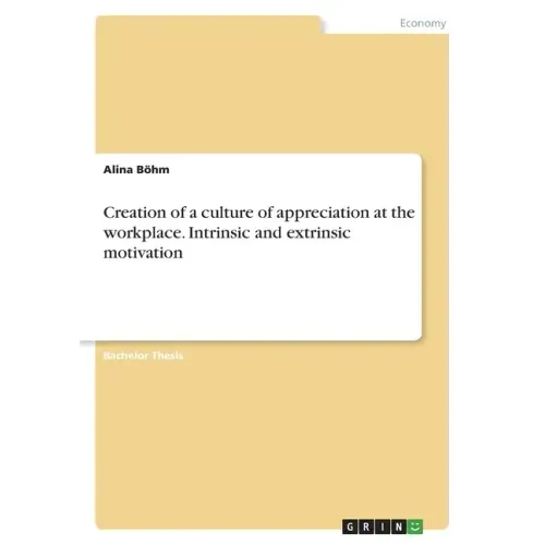 Creation of a culture of appreciation at the workplace. Intrinsic and extrinsic motivation