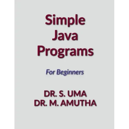 Simple Java Programs