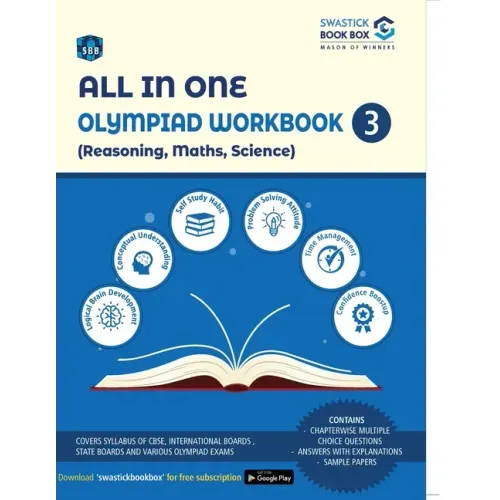 All in One Olympiad Workbook for Reasoning, Maths & Science - Class 3