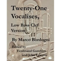 Twenty-One Vocalises, Low Bass Clef Version