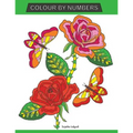 Colour by Numbers: Large Print Colour By Number Butterflies, Birds, and Flowers Adult Colouring Book