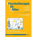 Psychotherapie im Alter Nr. 13: Persönlichkeitsstörungen, herausgegeben von Meinolf Peters und Bertram von der Stein
