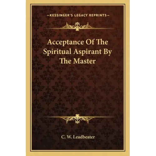 Acceptance of the Spiritual Aspirant by the Master