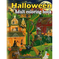 Halloween adult coloring book: A Collection of Coloring Pages with Cute Spooky Scary Things Such as Jack-o-Lanterns, Ghosts, Witches, Princess, Haunt