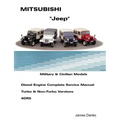 Mistubishi "Jeep" Diesel English Service Manual 4DR5