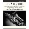 Life is beautiful for Saxophone Quartet: You will find the main themes of this wonderful movie: Good morning Princess, The eggs in the hat, Cheer up .