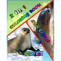 2 In 1 Coloring Book: Seals vs. Sea Lions: Super Cute Little Coloring Book! 74 Pages Awesome Colring Book Beautiful Pictures - Perfect for S