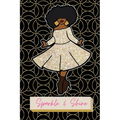 Sparkle & Shine Journal: African American Woman Paperback Journal