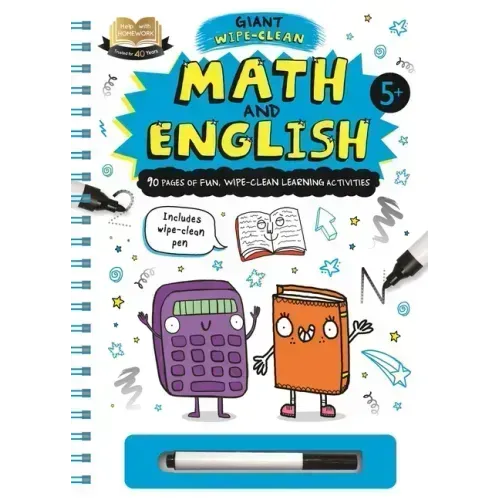 Help with Homework: Math and English-Giant Wipe-Clean Learning Activities Book: Includes Wipe-Clean Pen