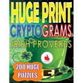 Huge Print Cryptograms of Irish Proverbs: 200 Large Print Cryptogram Puzzles With A Huge 36 Point Font Size In A Big 8.5 x 11 Inch Book.