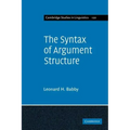 The Syntax of Argument Structure