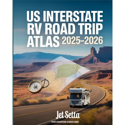 US Interstate RV Road Trip Atlas 2025-2026: Complete Guide with Detailed Maps to Scenic Routes, Campgrounds, National Parks & Hidden Gems Across All 5