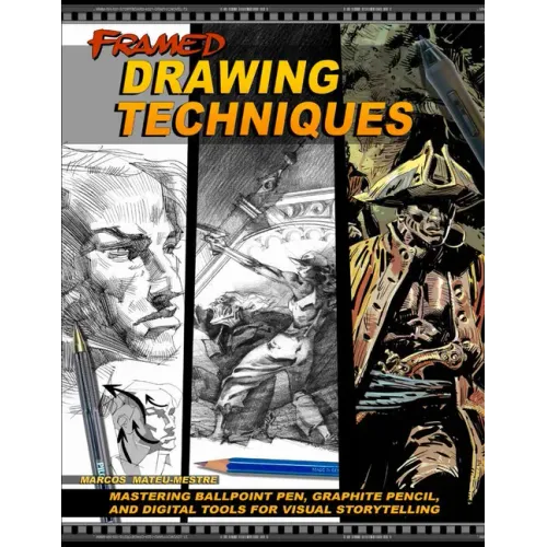 Framed Drawing Techniques: Mastering Ballpoint Pen, Graphite Pencil, and Digital Tools for Visual Storytelling